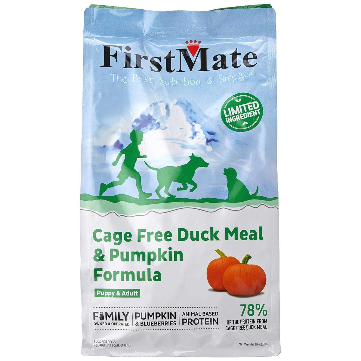 Limited Ingredient Cage-Free Duck Meal & Pumpkin Formula Dry Dog Food X105