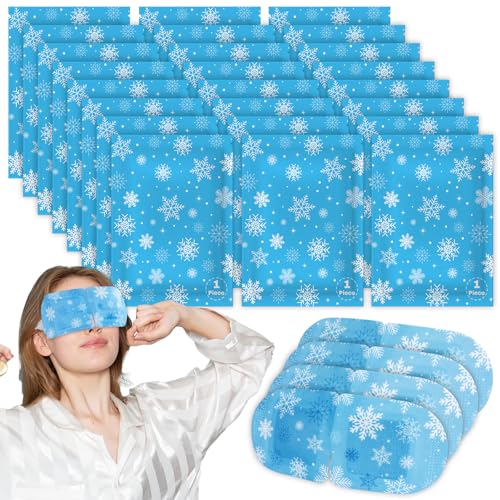 60 Packs Snowflake Disposable Heating Eye Mask T23315
