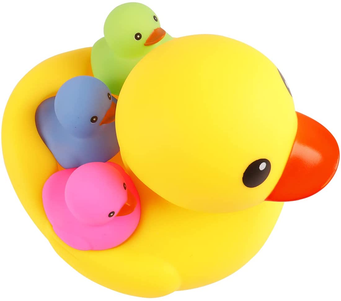Colorful Rubber Ducky Bath Toys 4Pcs G554