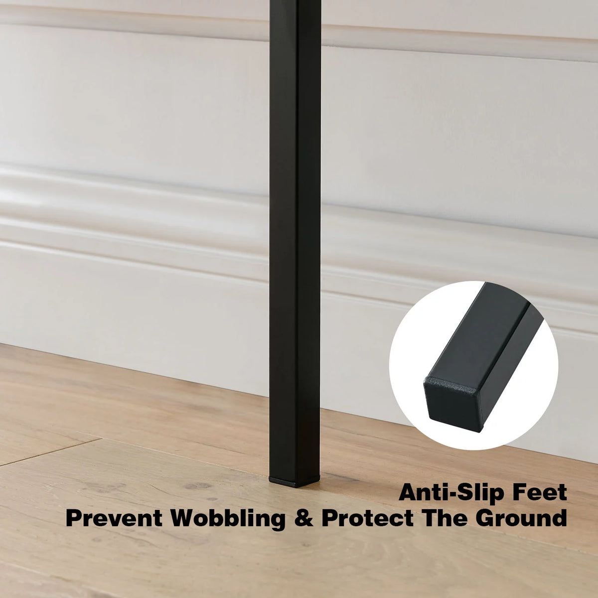 5-Shelf Ladder Bookcase Black Wood and Metal S855