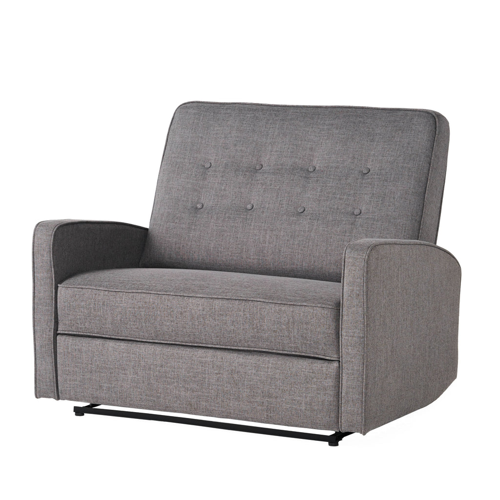 Gray Fabric Reclining Loveseat A78382