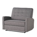 Gray Fabric Reclining Loveseat A78382