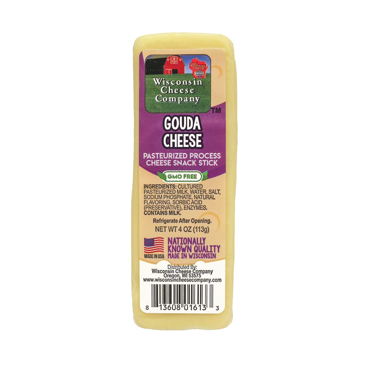 100% Wisconsin Cheese & Cracker Gift Basket, Pack of 5 Blocks D862