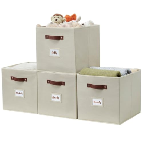 11" 6pcs Texture Grey Fabric Storage Bins J19139