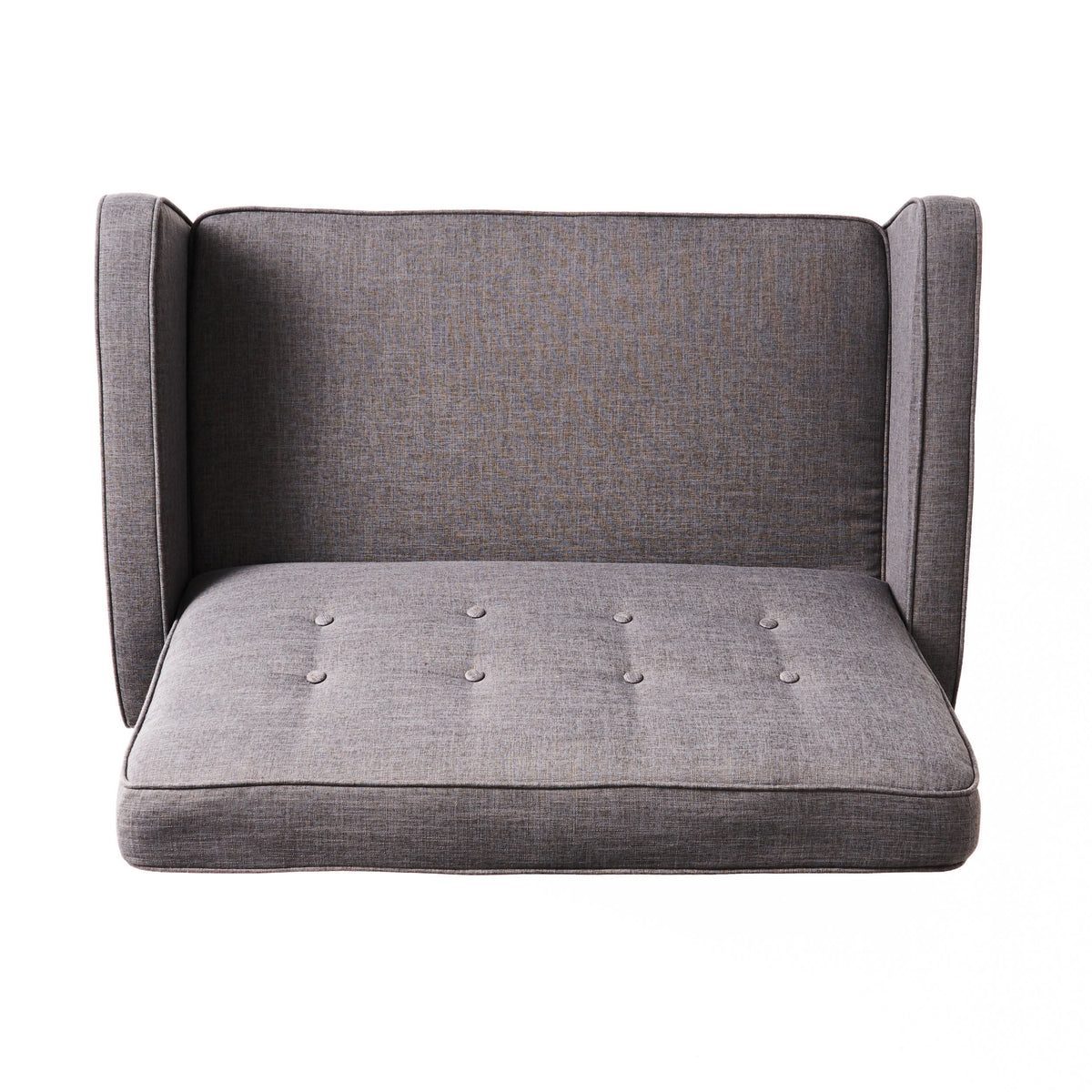 Gray Fabric Reclining Loveseat A78382