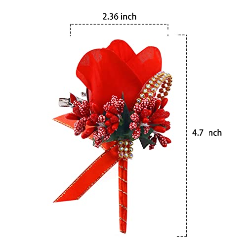 4 Packs White Wrist Corsage N763