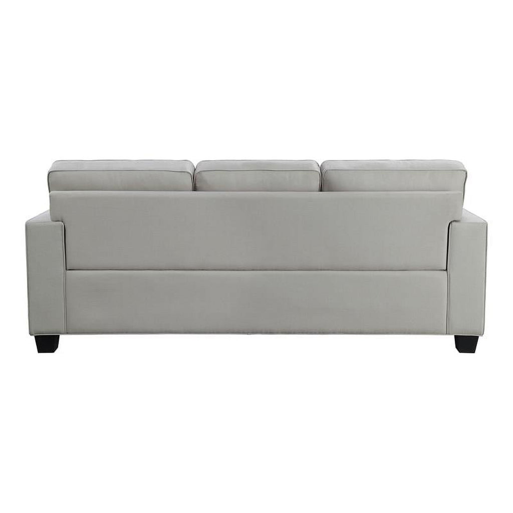 84" Polyester Fabric Sofa in Gray Y9706