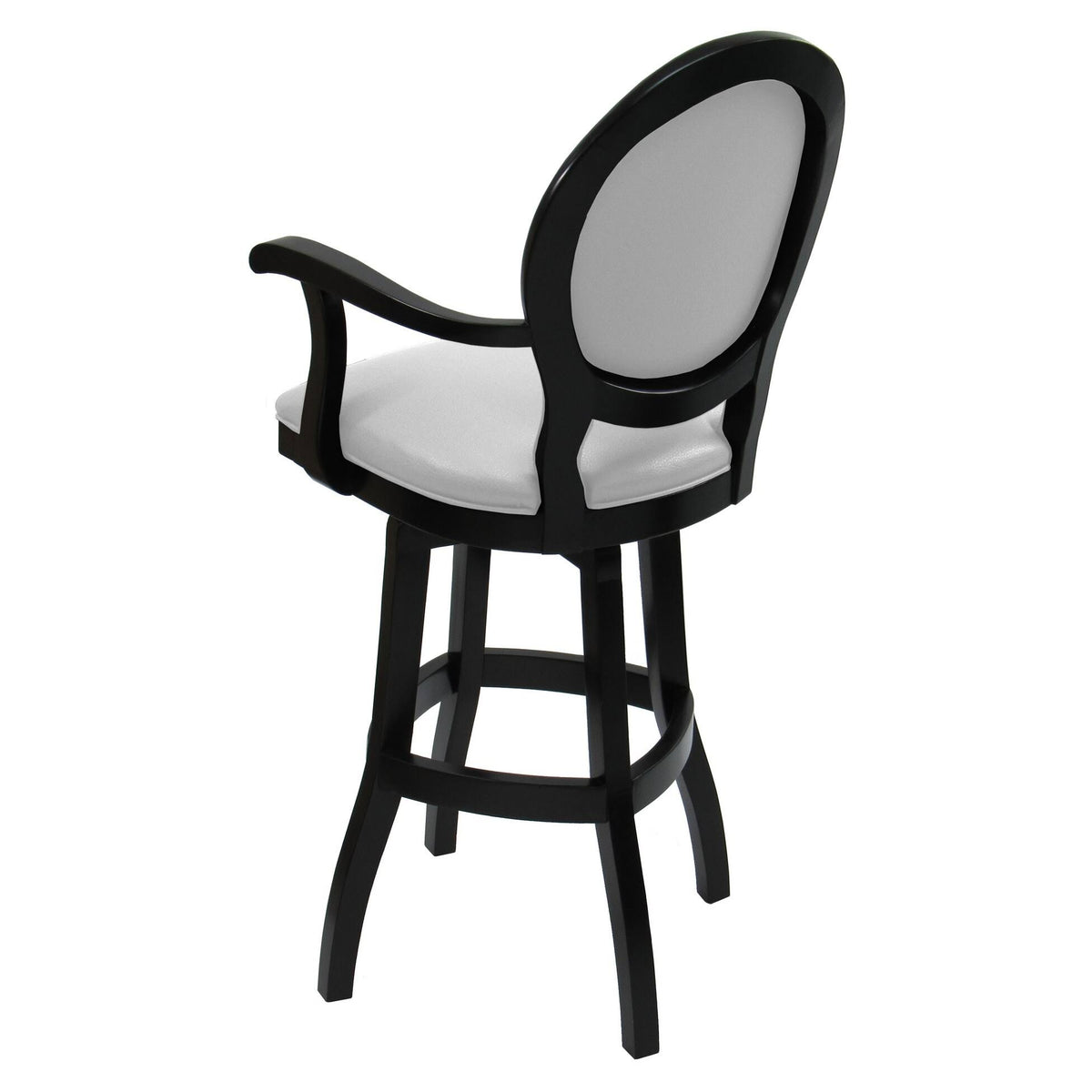 26x22 Swivel Solid Wood Counter Stool in Beige Leatherette T90729