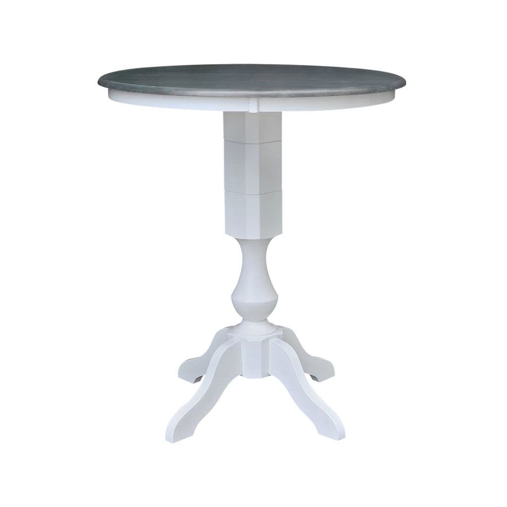 Round Wood Bar Height Table with 2 Stools T5507