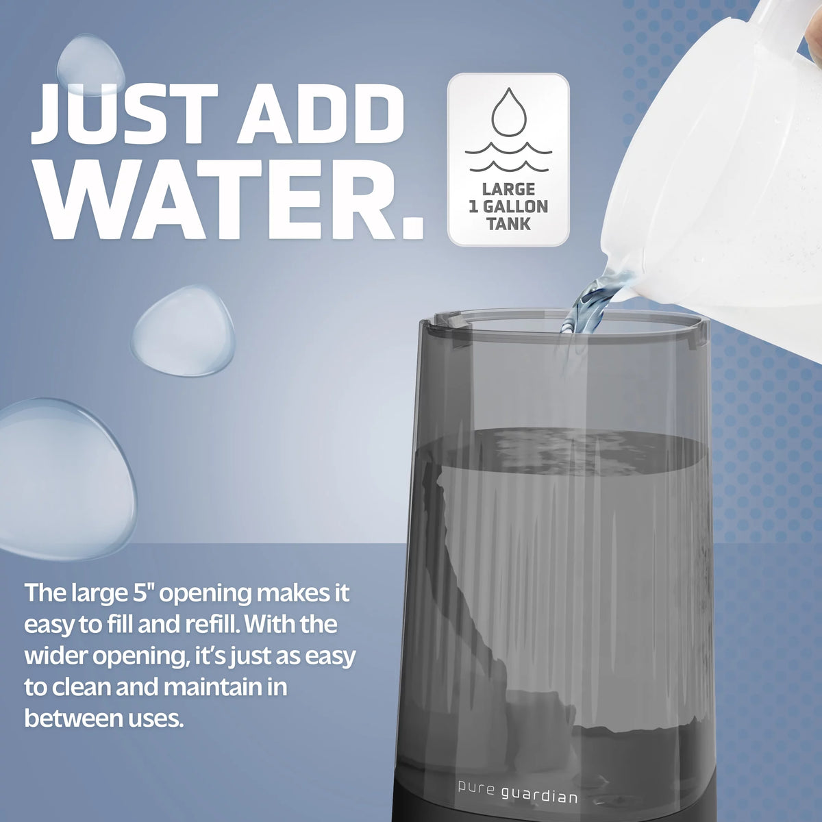 1 Gallon Ultrasonic Cool Mist Humidifier with Aroma Tray M710641