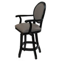 26x22 Swivel Solid Wood Counter Stool in Beige Leatherette T90729