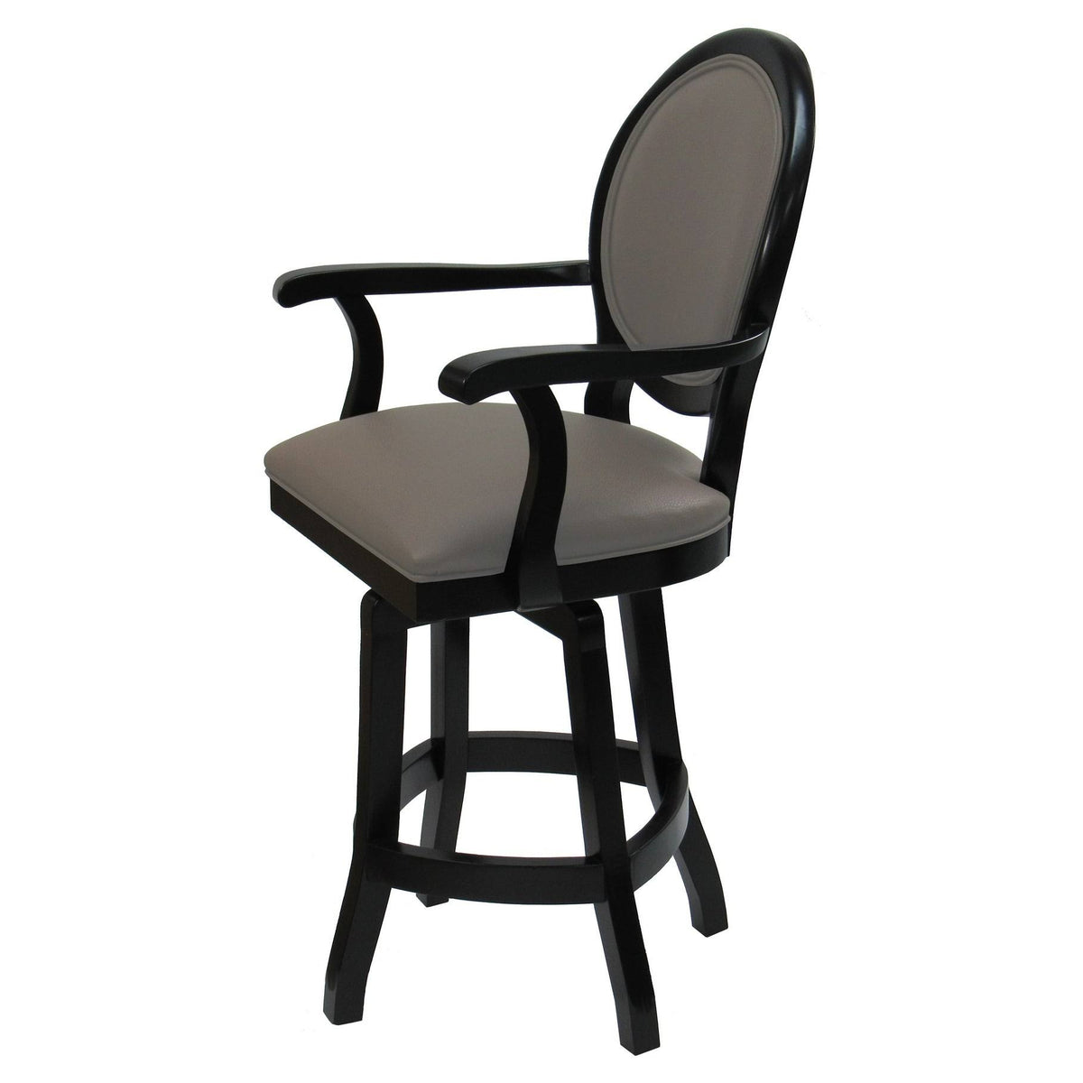 26x22 Swivel Solid Wood Counter Stool in Beige Leatherette T90729