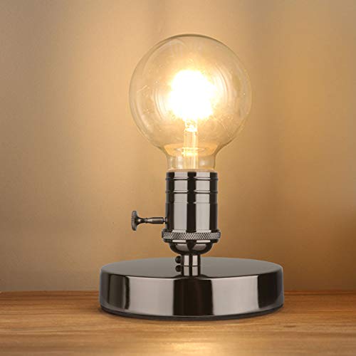 Matte Black Mini Edison Desk Lamp with ON Off Switch R74059