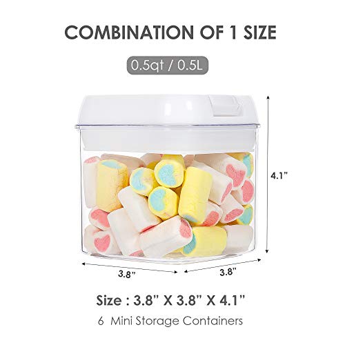6 PCS Airtight Food Storage Containers with Lids H5145