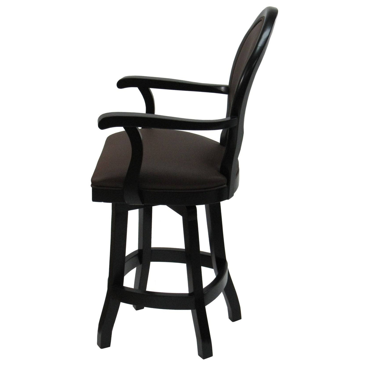26x22 Swivel Solid Wood Counter Stool in Beige Leatherette T90729