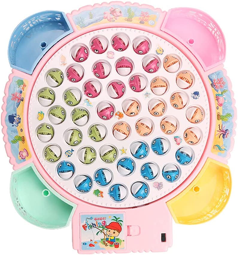 Magnetic Fishing Game Toy with 45 Fish and 4 Fishing Poles H3231