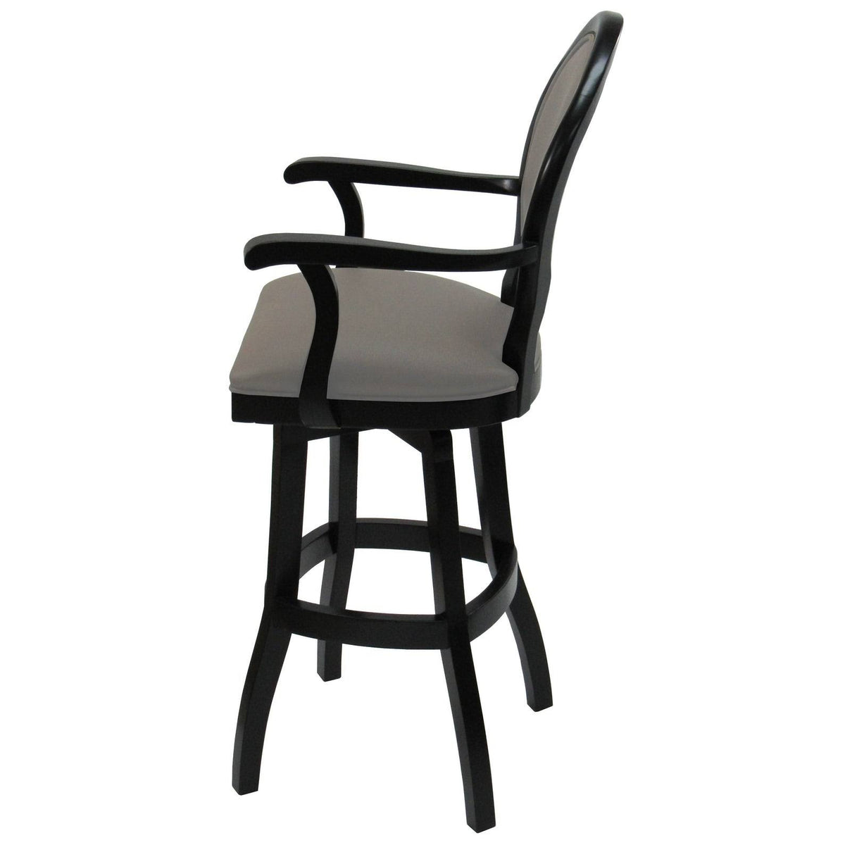 26x22 Swivel Solid Wood Counter Stool in Beige Leatherette T90729