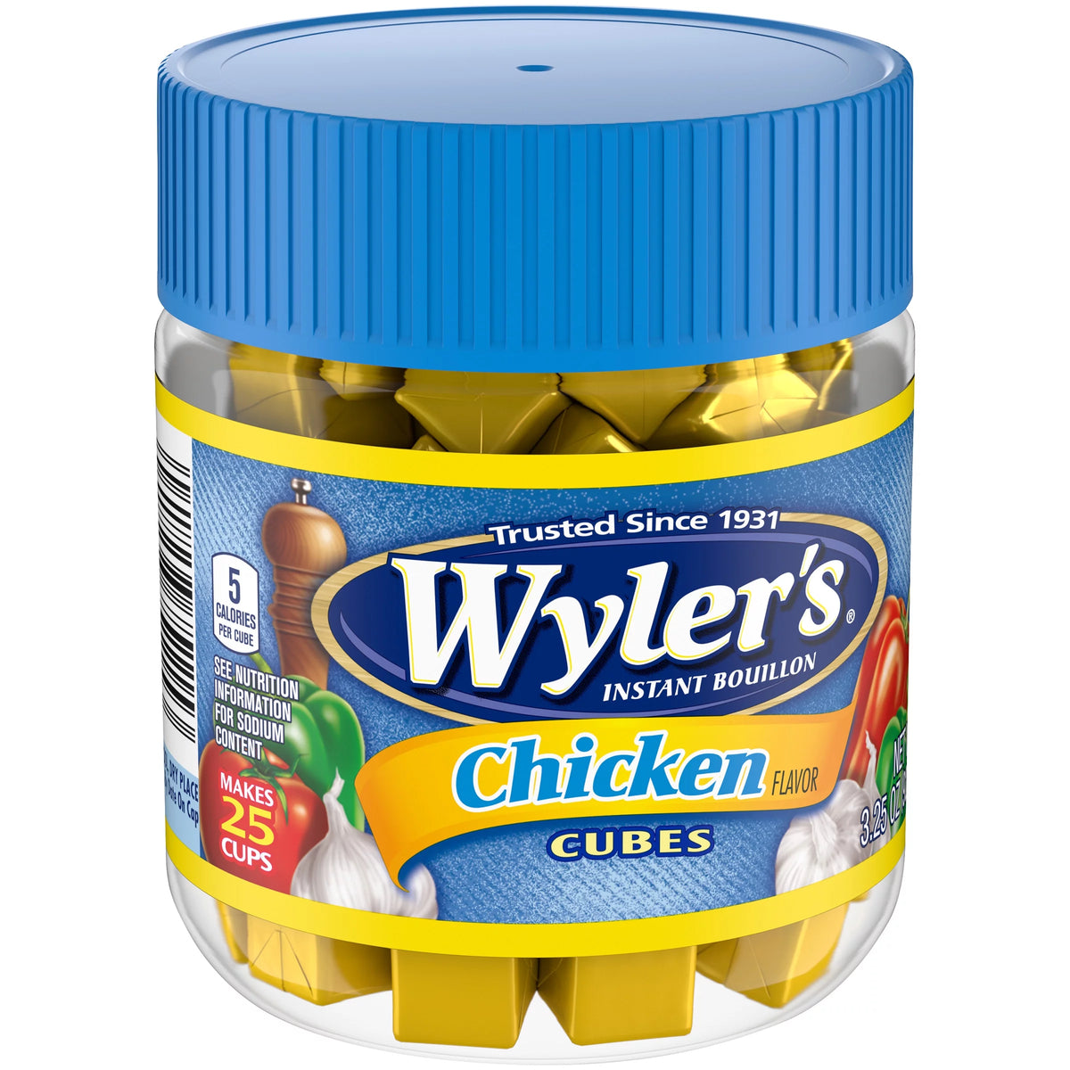 Chicken Instant Bouillon Cubes, 3.25 oz (3-Pack) D502382
