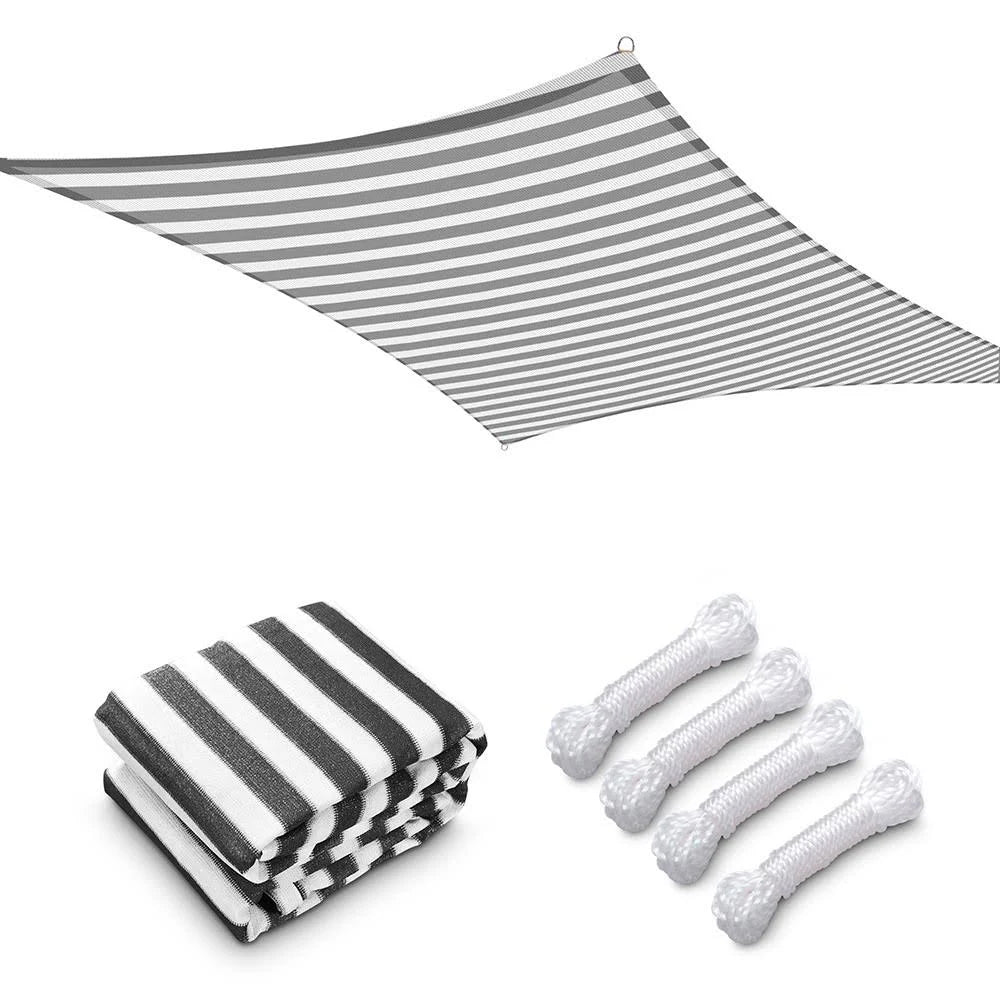Gray White 20ft Sun Shade Canopy K882