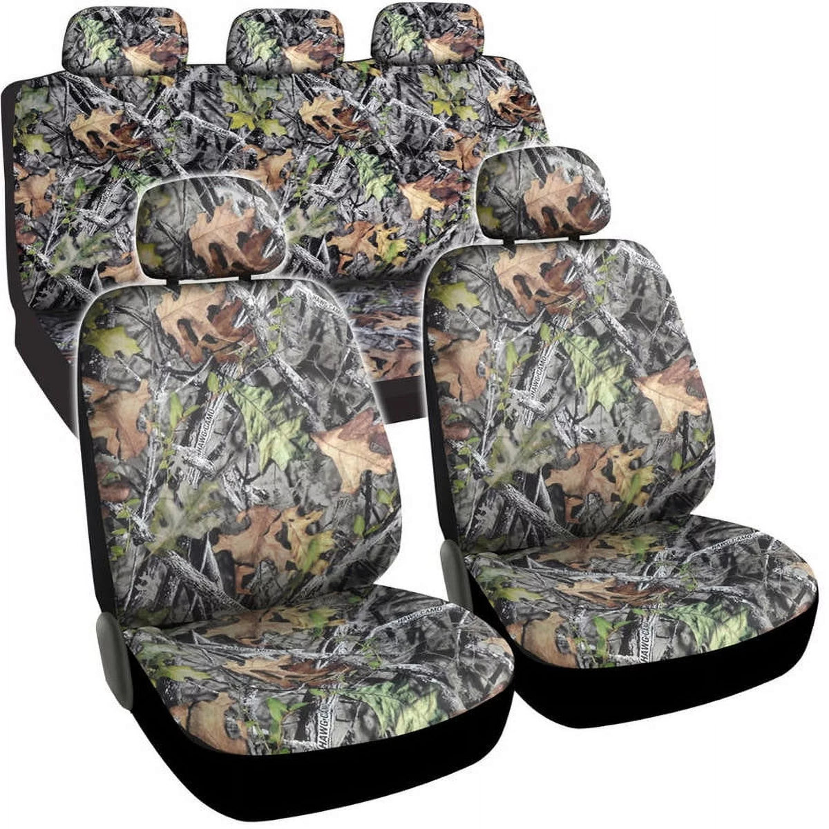 Camo Full Car Seat Covers, 9 Pieces Y41443