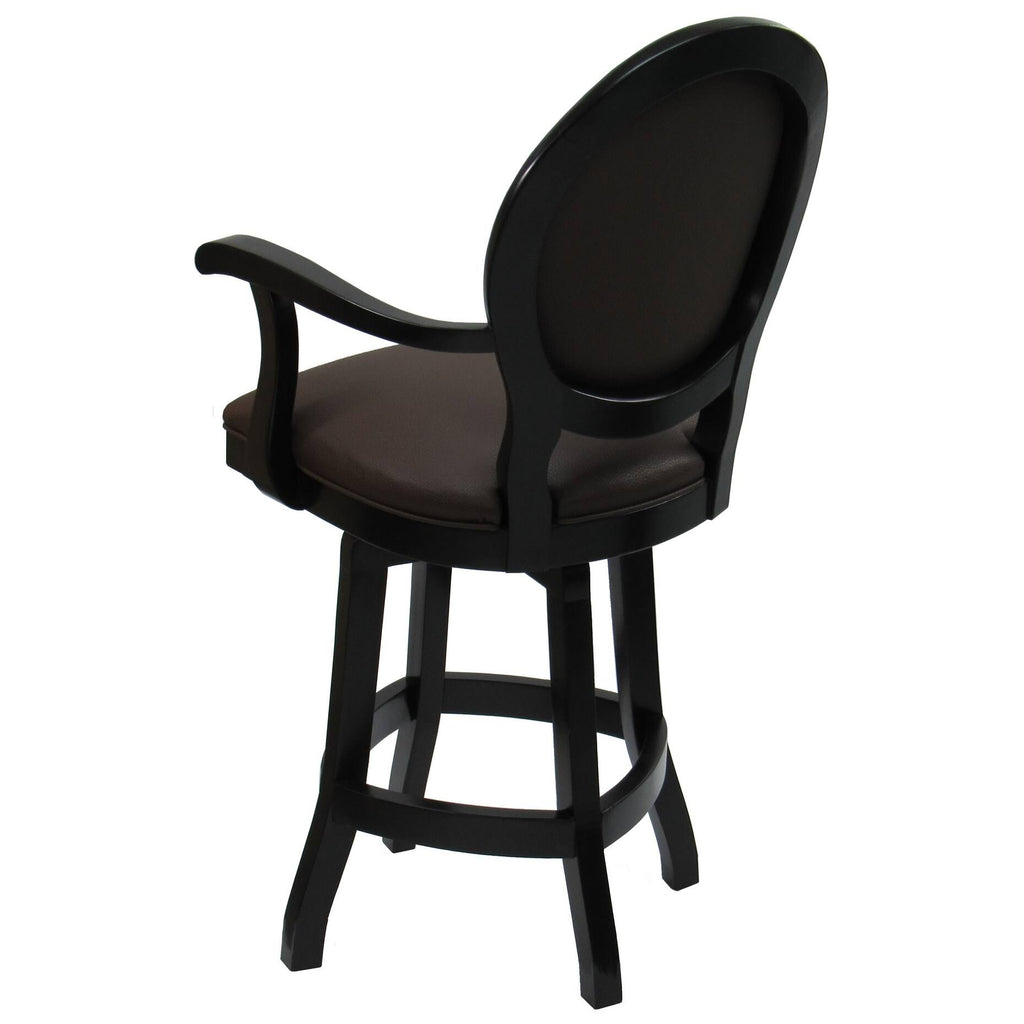 26x22 Swivel Solid Wood Counter Stool in Beige Leatherette T90729