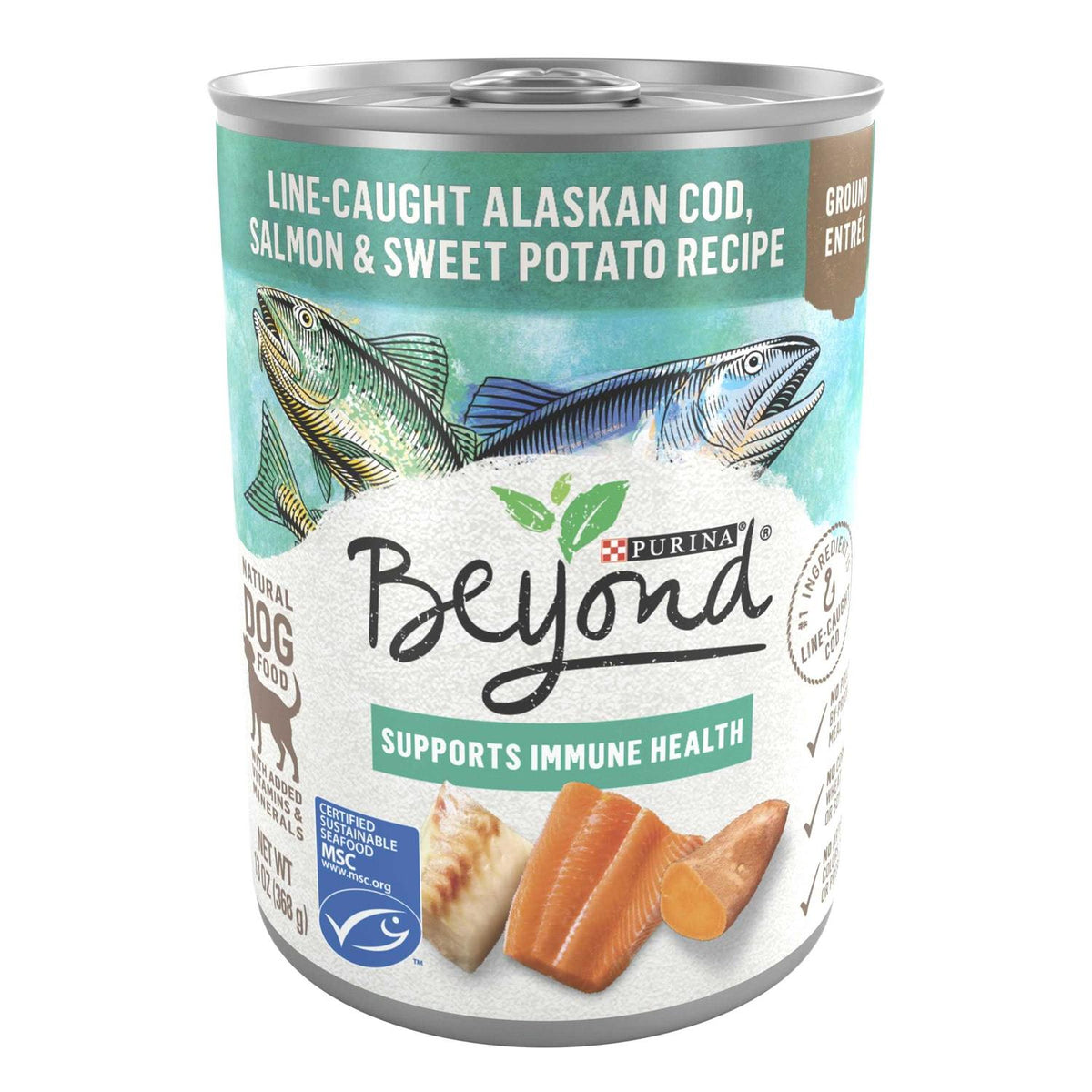 Alaskan Cod Salmon & Sweet Potato Wet Dog Food Can K55668