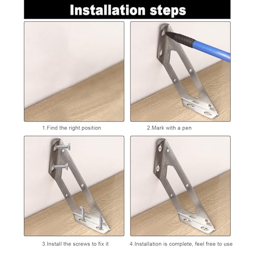 12PCS Stainless Steel Furniture Corner Connector with 72 Screws C684857