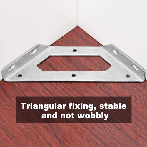 12PCS Stainless Steel Furniture Corner Connector with 72 Screws C684857