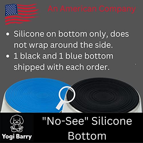 Stainless Steel Dog Bowl Set of 2 with Silicone Non-Skid Base J11305