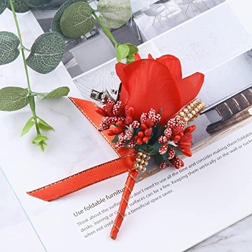 4 Packs White Wrist Corsage N763