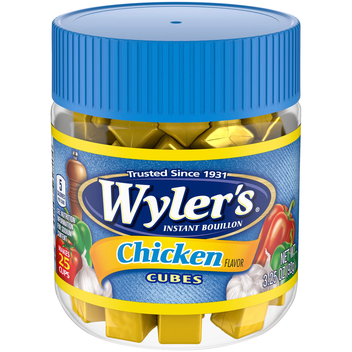 Chicken Instant Bouillon Cubes, 3.25 oz (3-Pack) D502382