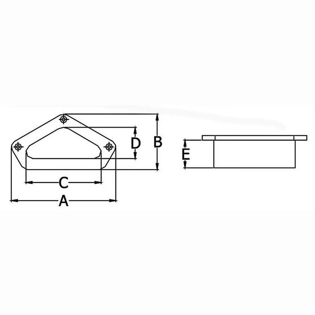 Stainless Triangular Hawse Pipe R97252
