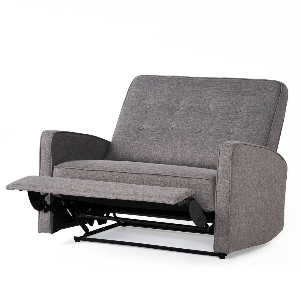 Gray Fabric Reclining Loveseat A78382