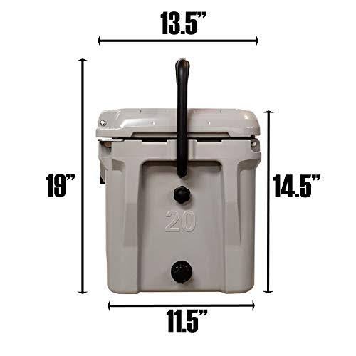 Sand 20 Quart Roto Molded Hard Sided Cooler Z9144