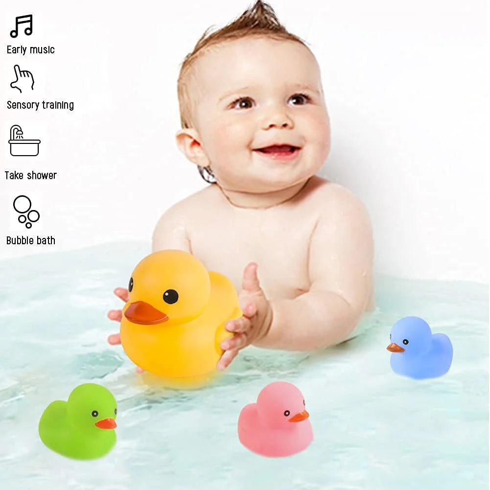 Colorful Rubber Ducky Bath Toys 4Pcs G554