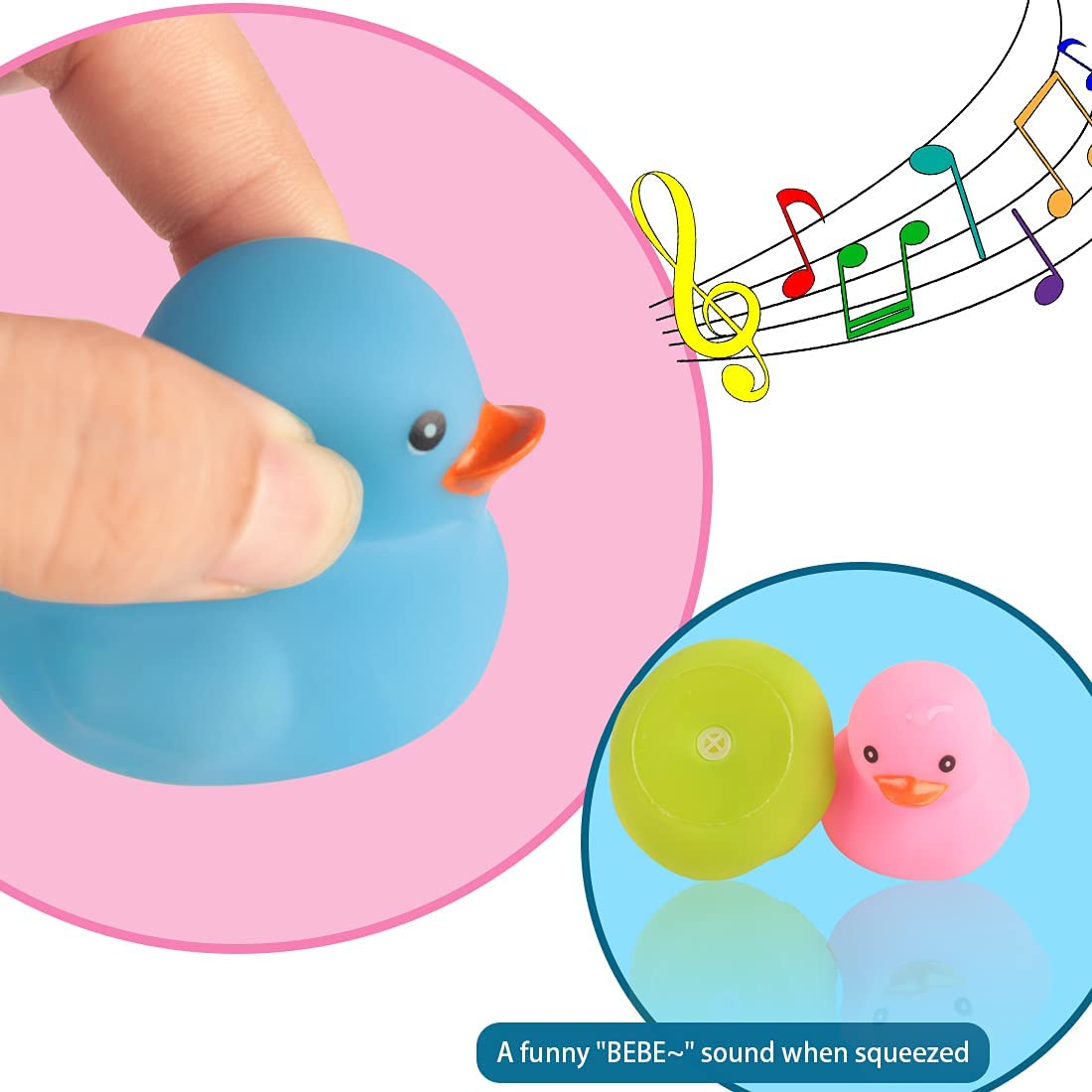 Colorful Rubber Ducky Bath Toys 4Pcs G554