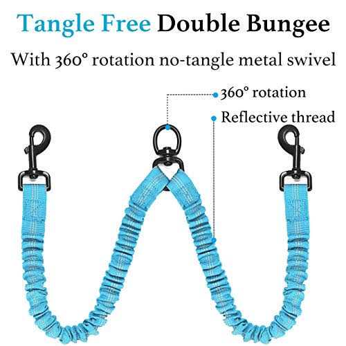 Double Dog Leash 360 Swivel No Tangle Q5457