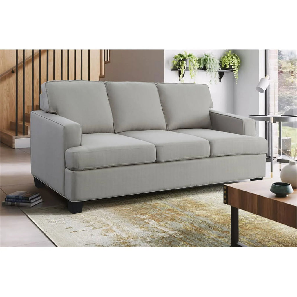 84" Polyester Fabric Sofa in Gray Y9706
