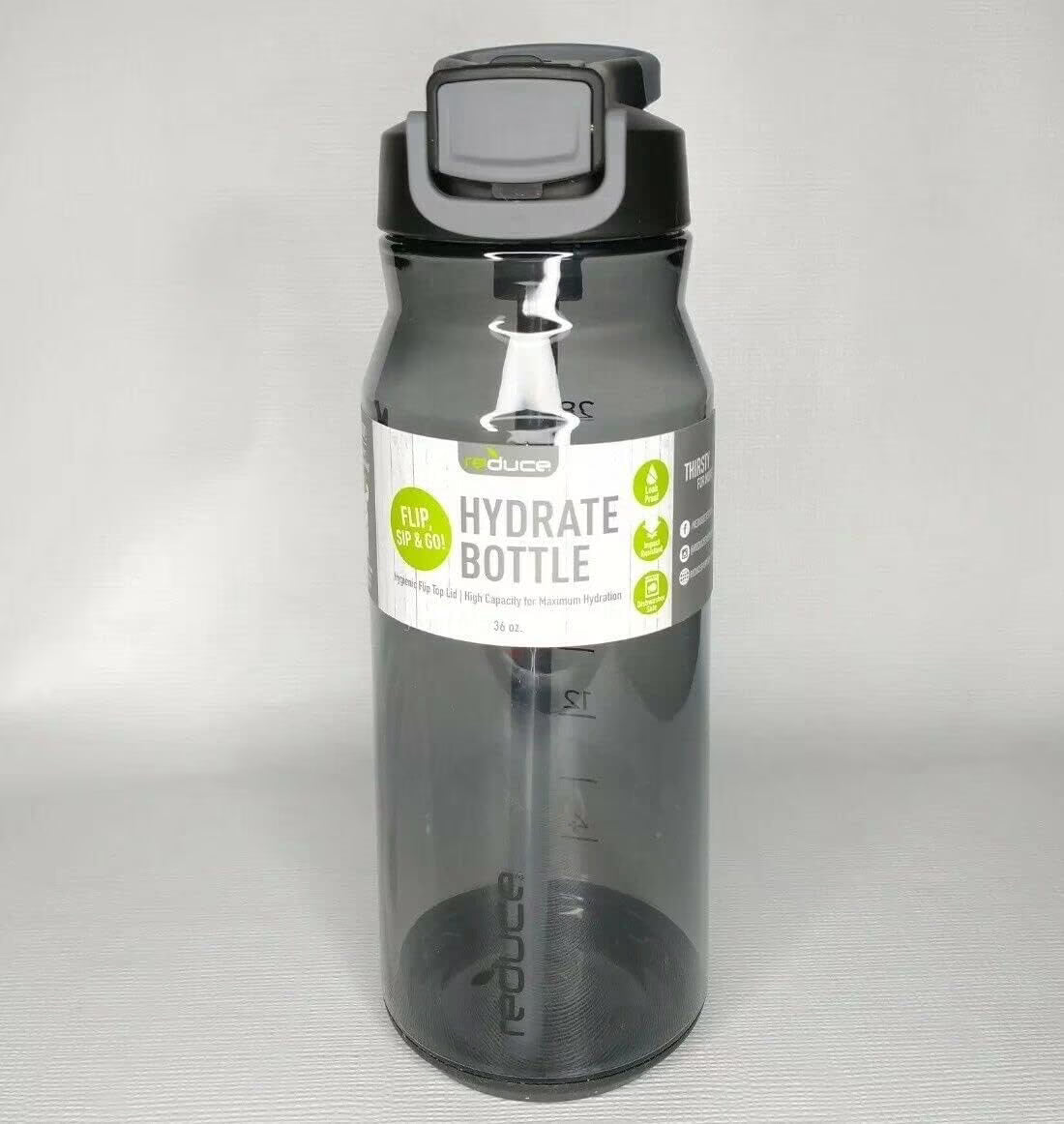 36oz Tritan Plastic Water Bottle with Flip Top Lid and Carry Handle I7702