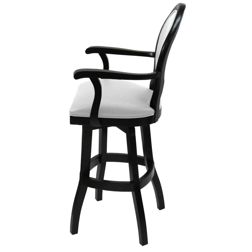 26x22 Swivel Solid Wood Counter Stool in Beige Leatherette T90729