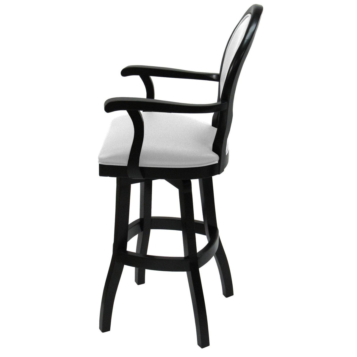26x22 Swivel Solid Wood Counter Stool in Beige Leatherette T90729