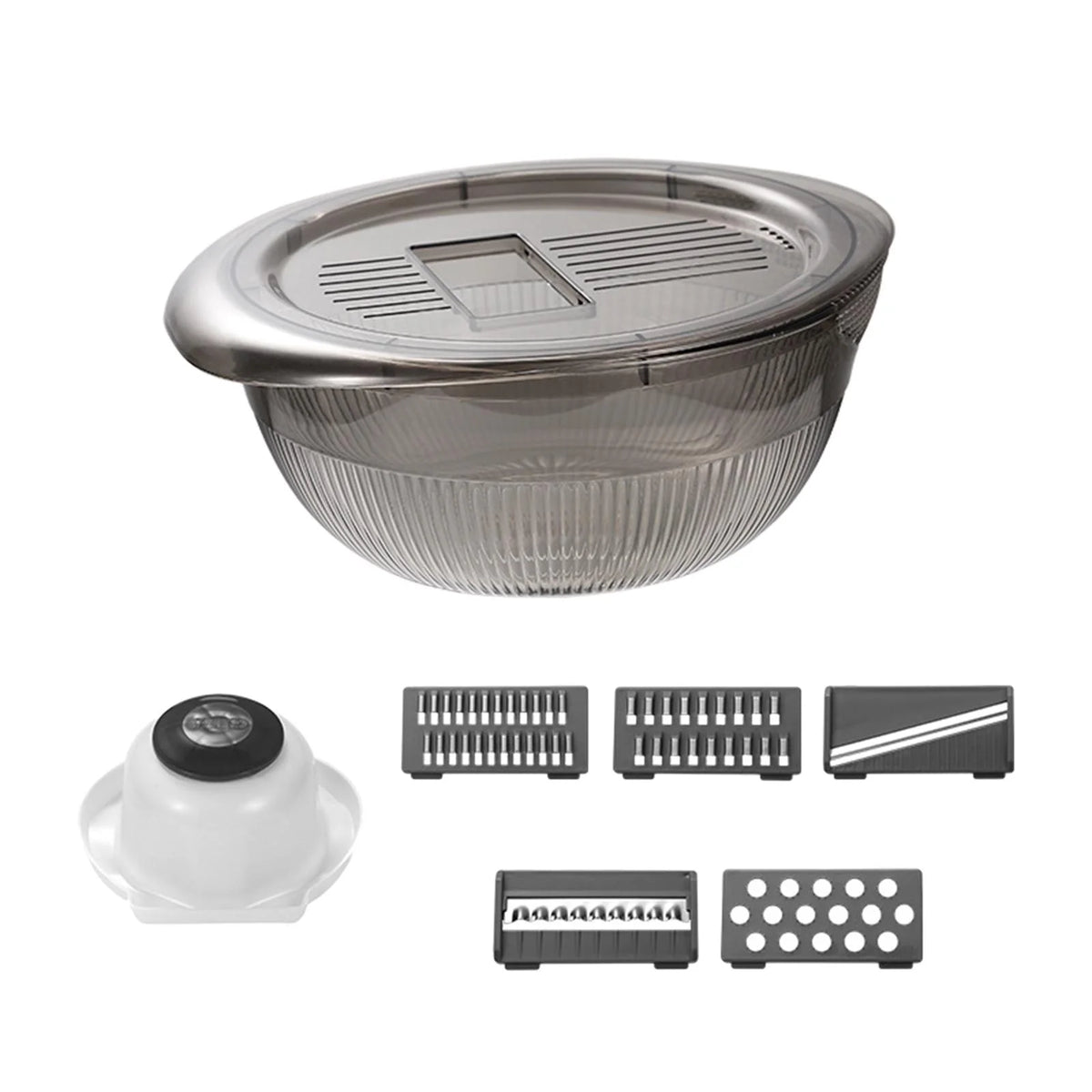 Gray 5 Blade Vegetable Chopper with Container W2390