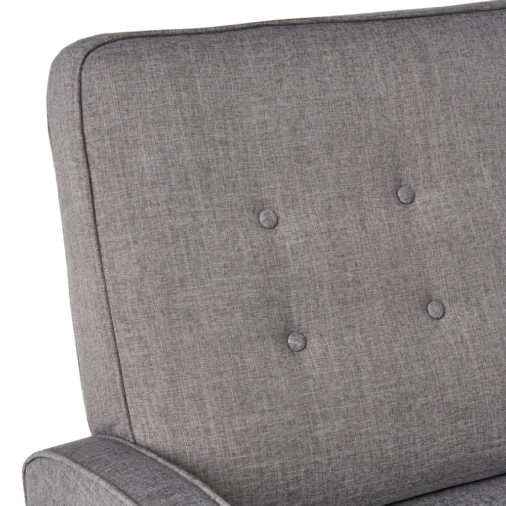 Gray Fabric Reclining Loveseat A78382