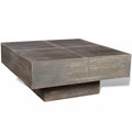 Dark Brown Square Solid Mango Wood Coffee Table X98757