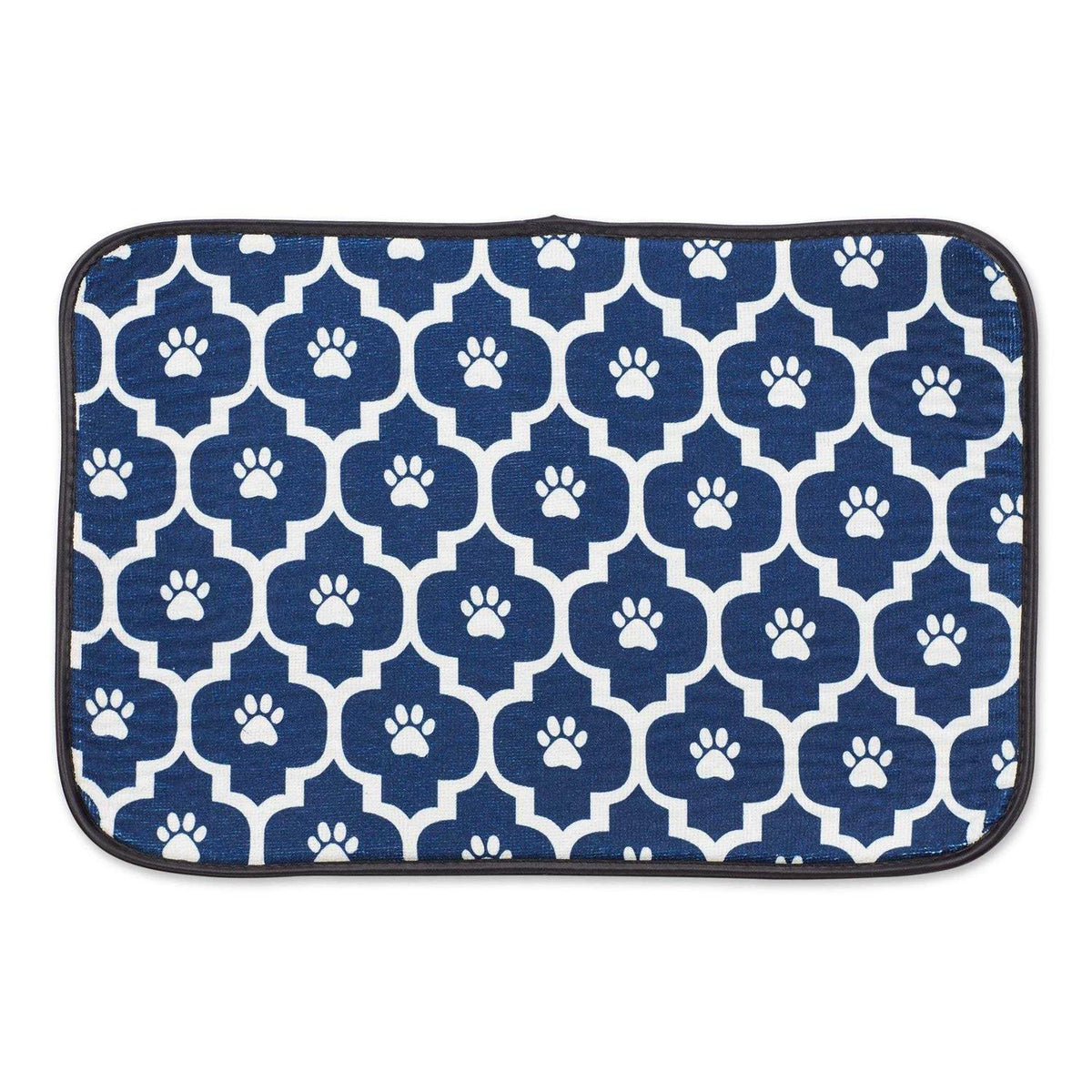 Off White Lattice Paw Pet Mat B4861