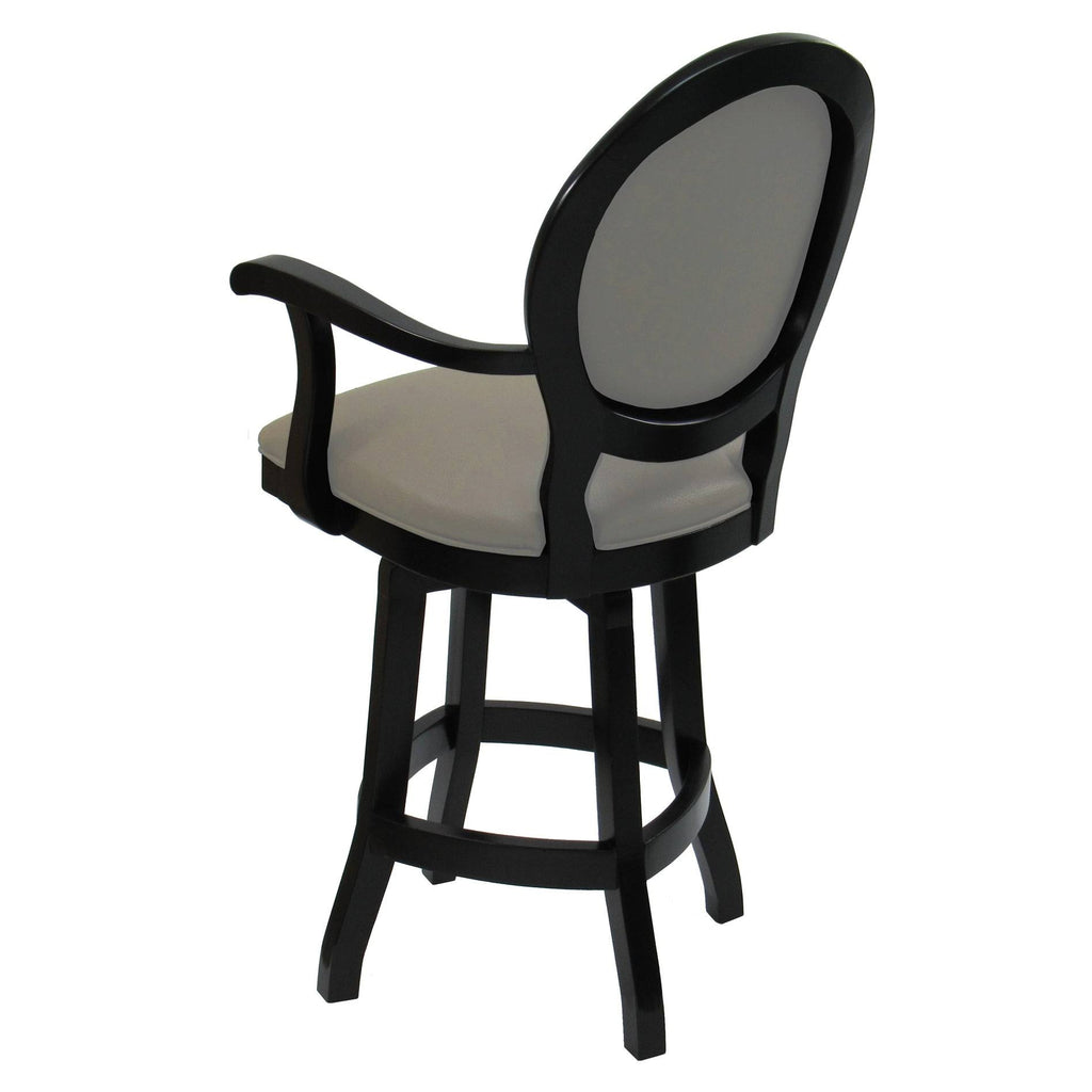26x22 Swivel Solid Wood Counter Stool in Beige Leatherette T90729